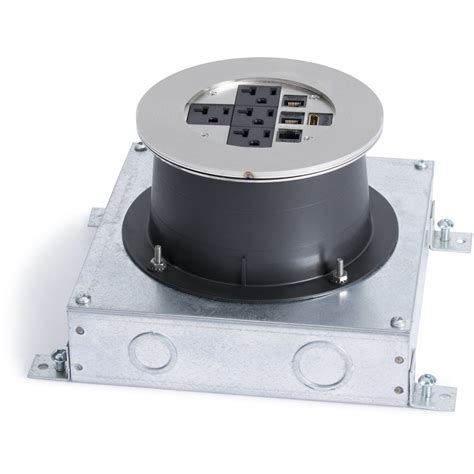 flush mount round fire rated electrical box|fire rated floor box wiring.